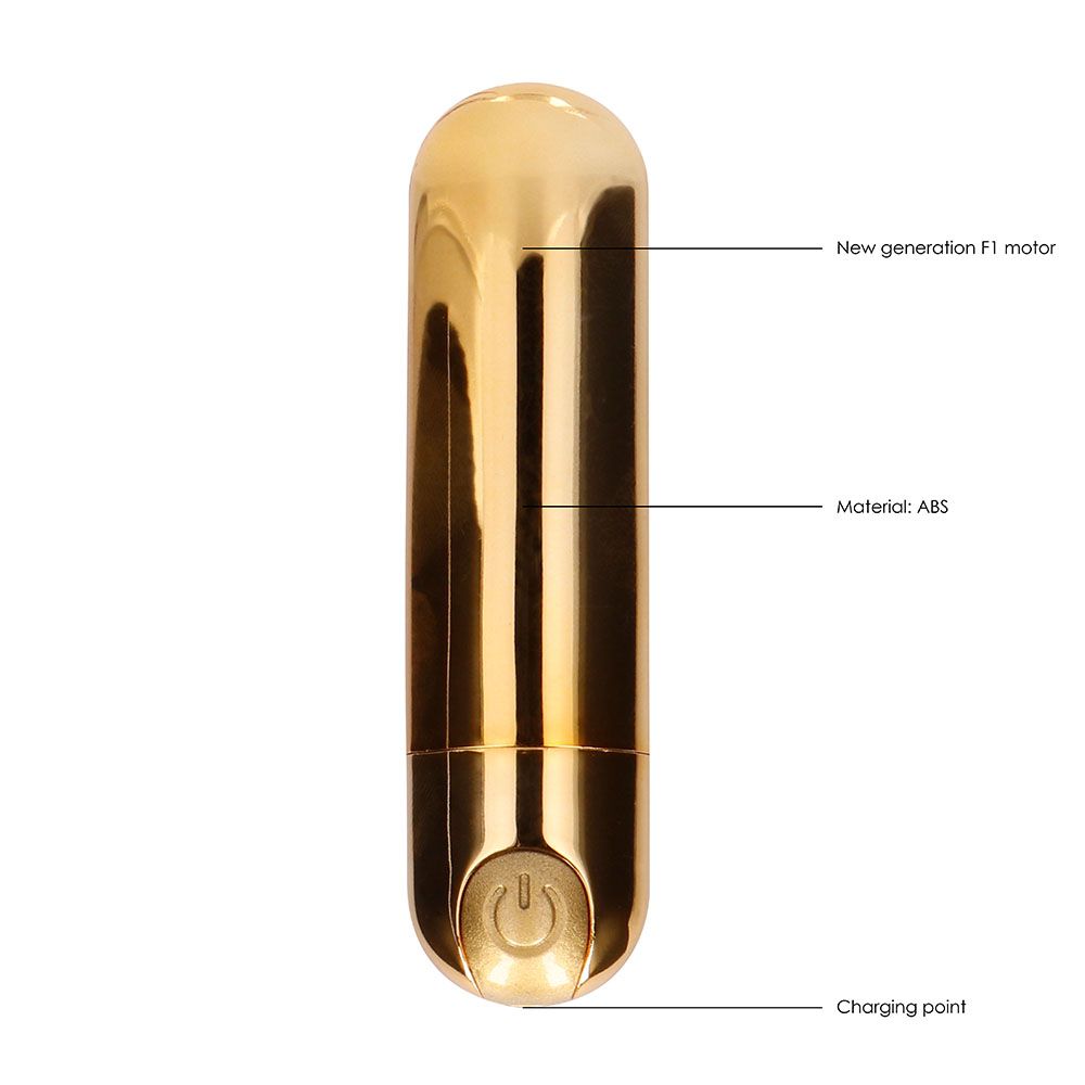 10 speed Rechargeable Bullet Gold - Image 2