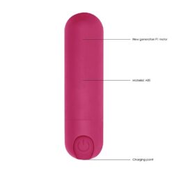 Alternative view of 10 speed Rechargeable Bullet Pink