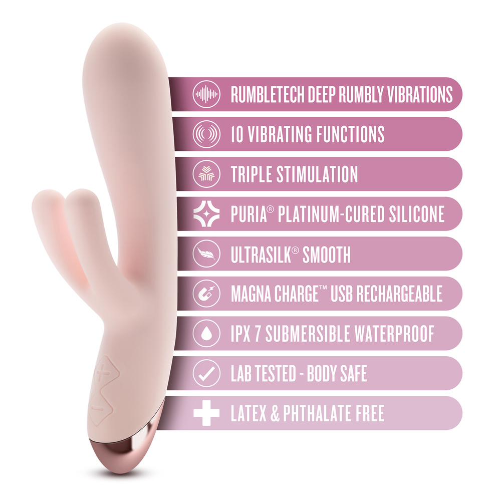 Blush Elora Pink Triple Stimulation Vibe Blush Elora Pink Triple Stimulation Vibe - Image 3