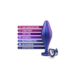 Alternative view of Anal Adventures Matrix Wavy Bling Butt Plug