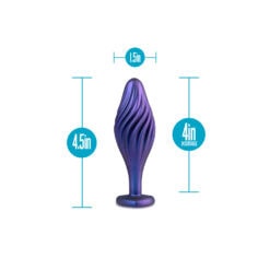 Anal Adventures Matrix Swirling Bling Butt Plug - Image 4