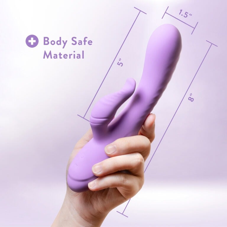 A lavender silicone dildo measuring 8 inches in length and 1.5 inches in diameter, designed for safe and pleasurable intimate experiences. Made from body-safe materials, ideal for adult pleasure and p.