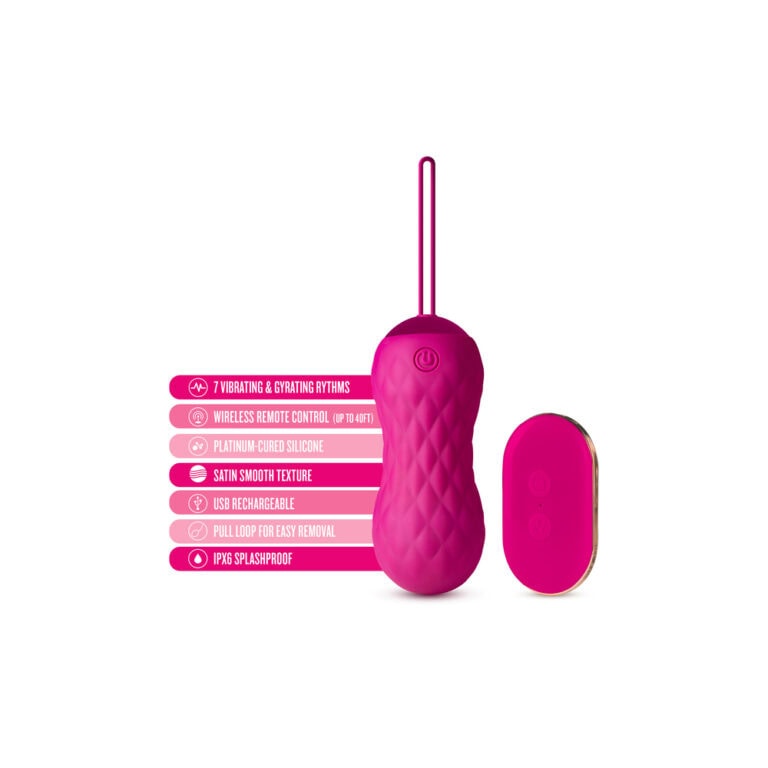 Lush Carina Gyrating Remote Control Egg Kegel Exercise Pink Silicone detail