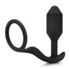 An image of a black sex toy on a white background.