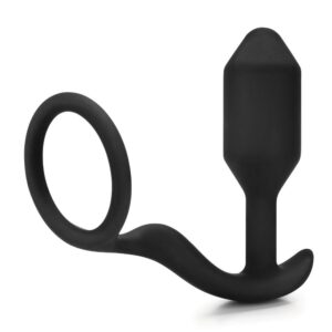An image of a black sex toy on a white background.