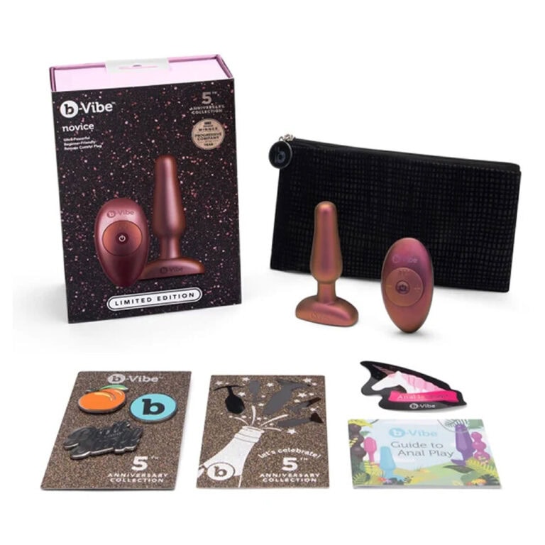 bVibe Limited Edition Novice Vibrating Buttplug Purple Silicone detail