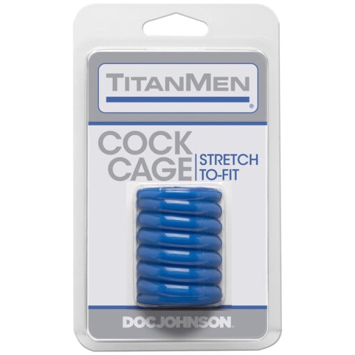 Titan men cock cage fort blue.