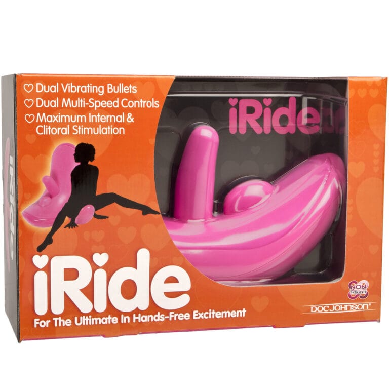 Doc Johnson iRide Vibrating Rocker Other Vibrators Pink Silicone detail