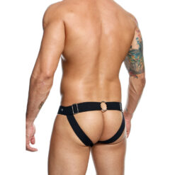 Alternative view of Male Basics Dngeon Peekaboo Jock Black One Size