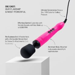 Doxy Die Cast Wand Massager HOT PINK DOXYDCUK HPx4