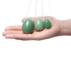 Alternative view of La Gemmes Yoni Egg Set Jade