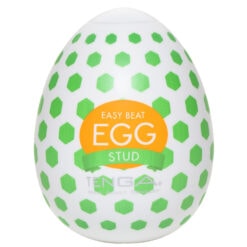 First sex toy guide: What to feel, what to avoid & what to actually buy Egg-shaped adult toy with green hexagonal pattern for intimate pleasure, designed for easy use and enhanced stimulation, ideal for couples and solo play.
