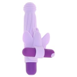 Alternative view of Lilac Desires Silicone Rechargeable Butterfly Kit
