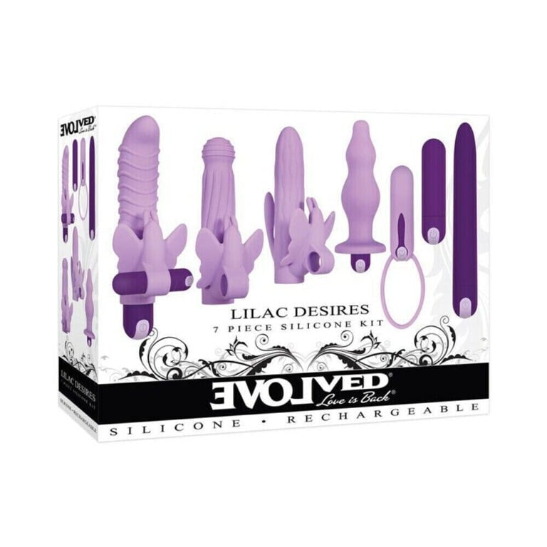 Enhanced sexual pleasure with Lilac Desires 7-piece silicone rechargeable sex toy kit, featuring versatile, body-safe, and discreet adult toys designed for intimate satisfaction and exploration.