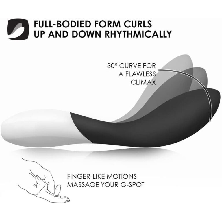 High-quality sextech vibrator with 30° curve for a flawless climax, featuring finger-like motions to massage your G-spot for enhanced pleasure and satisfaction.