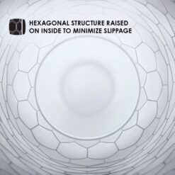 An image showcasing a hexagonal structure designed to reduce slippage, ideal for sextech products focusing on safety and stability.