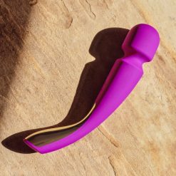 Lelo Smart Wand 2 in Large Deep Rose - side view