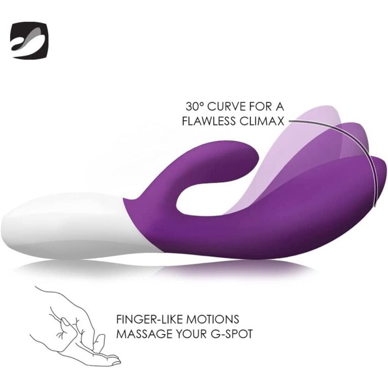 Lelo Ina Wave 2 Luxury Rechargeable Vibe Plum G-Spot Vibrators Purple Silicone detail