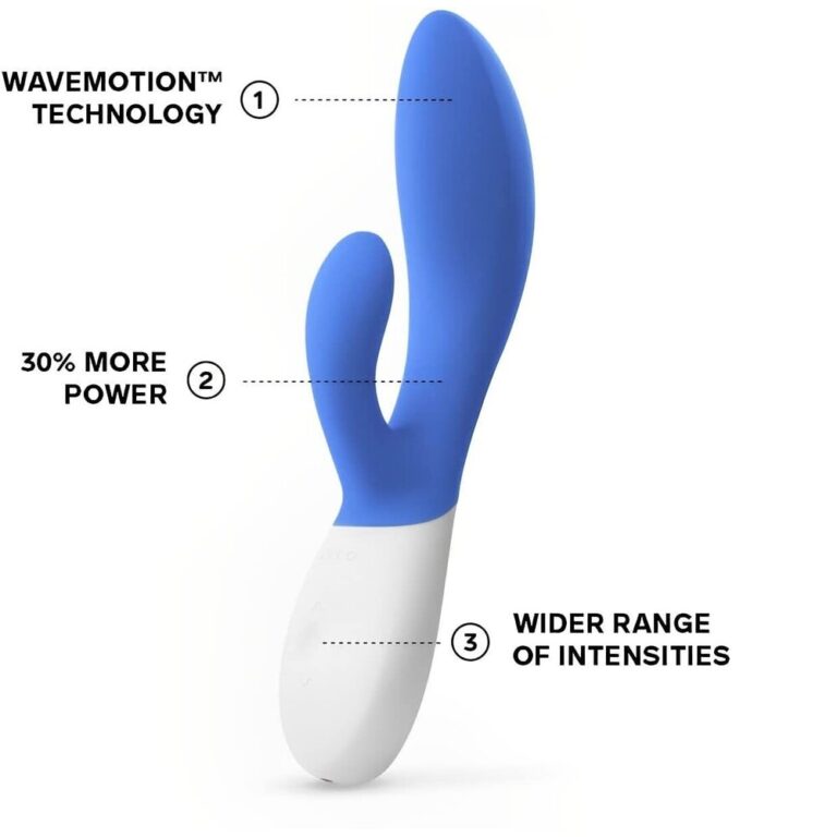 Lelo Ina Wave 2 Luxury Rechargeable Vibe Blue G-Spot Vibrators Silicone detail