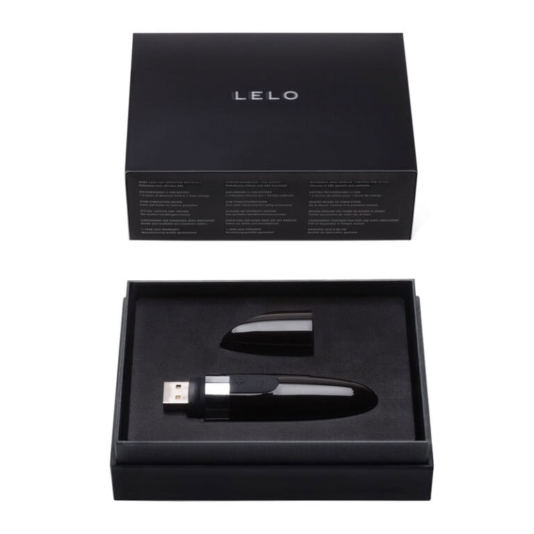 SEO-friendly ALT tag: High-quality LELO personal massager with sleek design, USB charging, and discreet packaging, perfect for intimate wellness and pleasure enhancement.