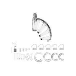 Alternative view of Man Cage 02 Male 3.5 Inch Clear Chastity Cage