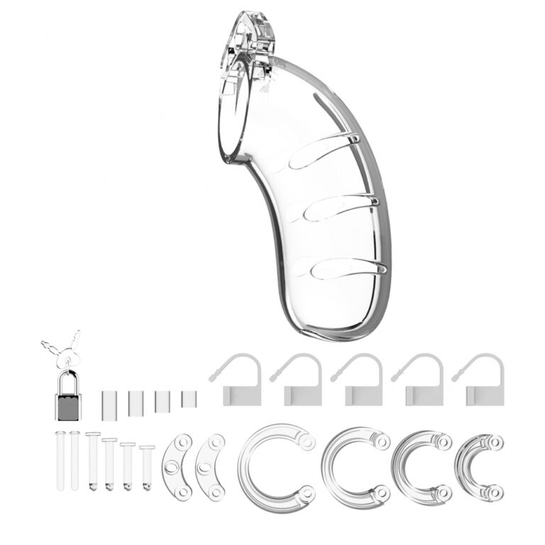 An innovative, transparent silicone cock ring with built-in vibrator designed to improve erection strength, prolong intimacy, and increase pleasure for couples. Features adjustable sizes and discreet.