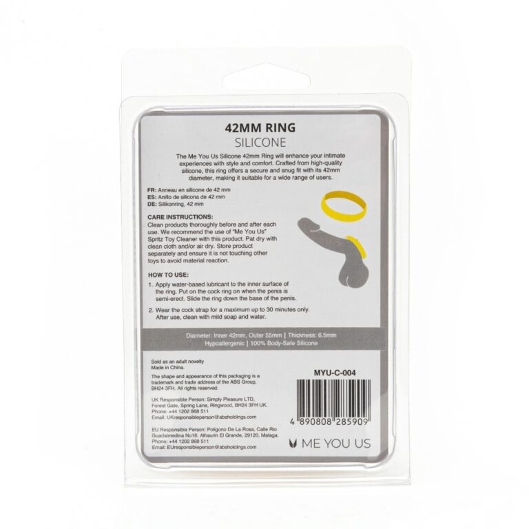 High-quality silicone ring designed for durability and safety, suitable for a wide range of users. Easy to clean and wear, providing reliable support during intimate moments.