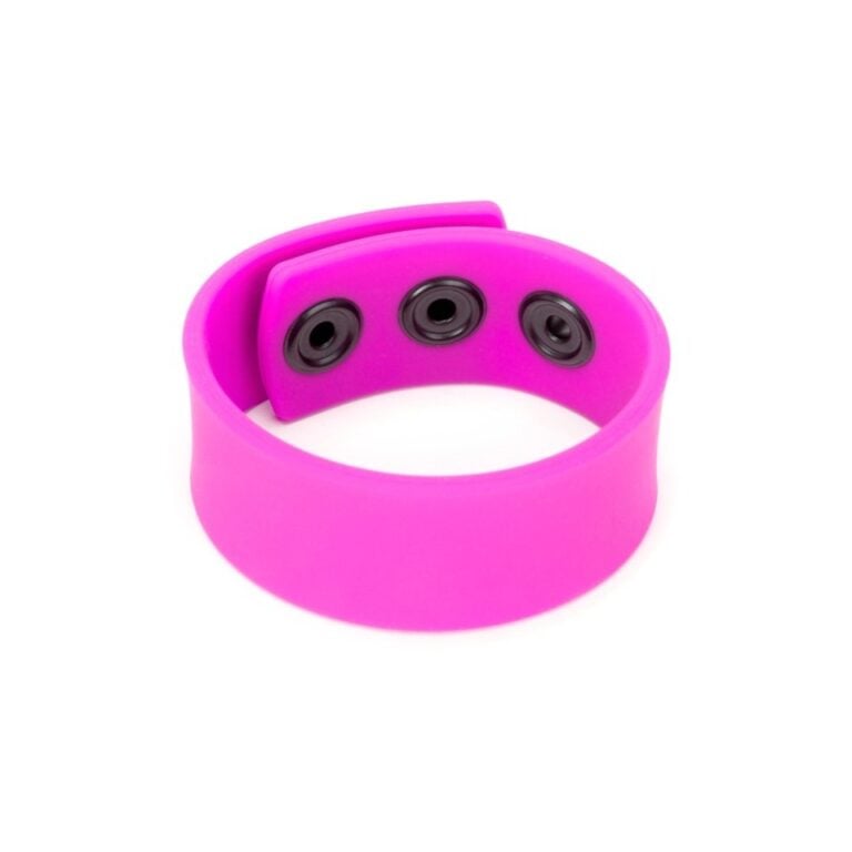 Purple silicone cock strap ring