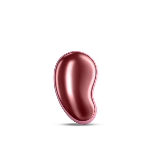 A red bean on a white background.