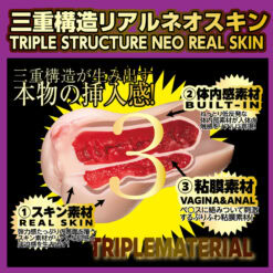 Realistic triple structure neo skin with detailed internal material layers for enhanced sensory experience.