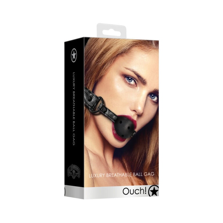 Discreet luxury breathable ball gag for BDSM play, designed for comfort and safety. Perfect for enhancing intimacy and exploring adult fantasies with high-quality, breathable materials.