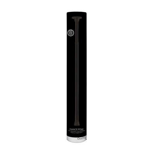 A black plastic tube with a black handle.