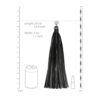 A drawing of a black tassel hanging from a bottle.