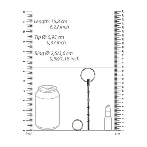 A diagram showing the measurements of a can and a bottle.