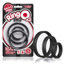 Screaming O RingO Pro X3 Cock Rings Black PRO BL 101x2