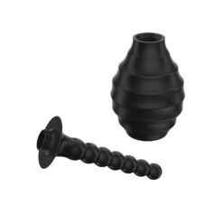 Inflatable anal plug and beaded anal toy for adult pleasure and anal stimulation, made from body-safe silicone, designed for comfort and easy inflation for enhanced sexual experience.