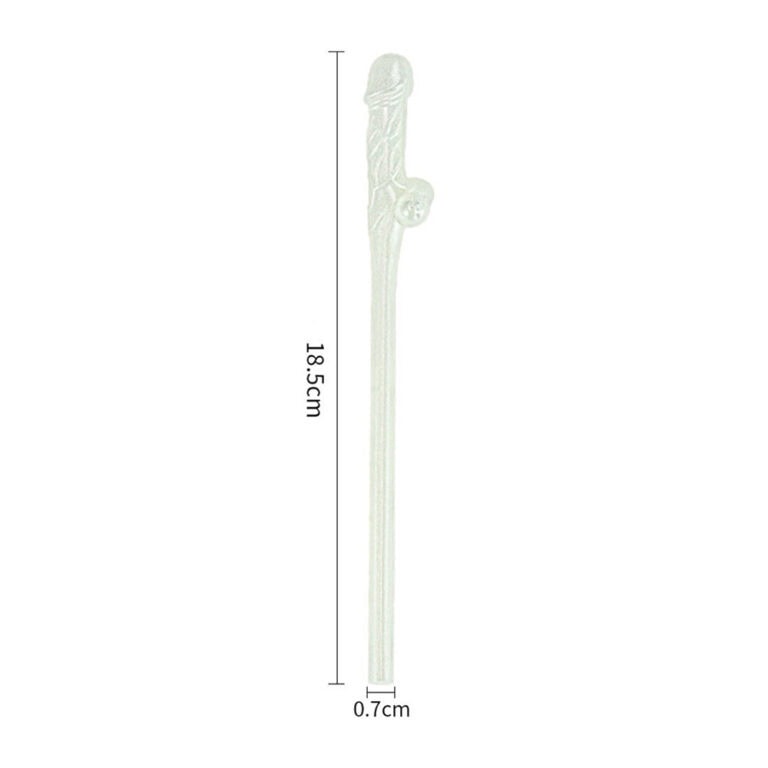 Lovetoy Pack Of 9 Willy Straws Glow In The Dark Hen And Stag Nights Plastic detail