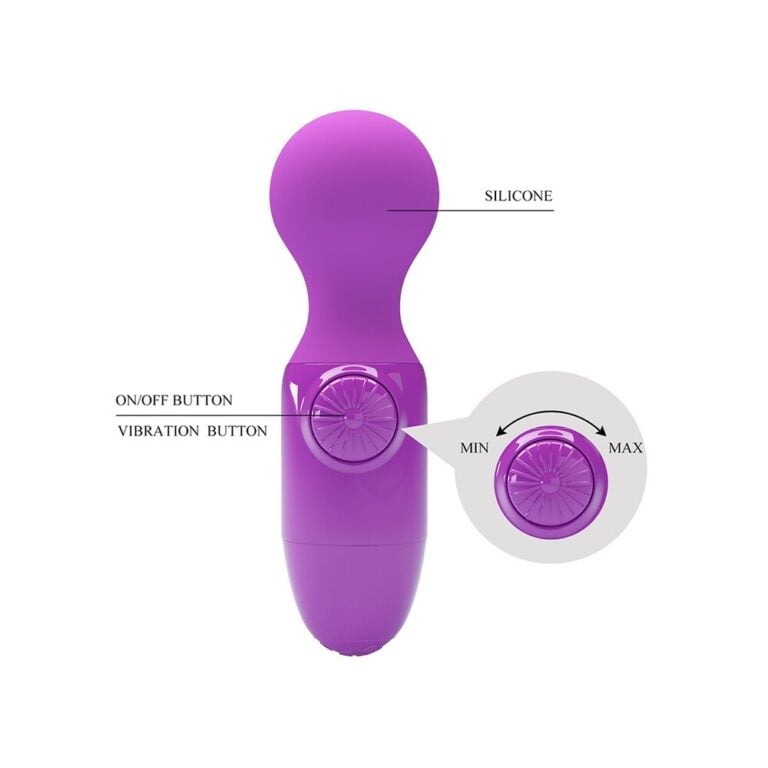 Little Cute Mini Stick Mini Vibrators Purple Silicone detail