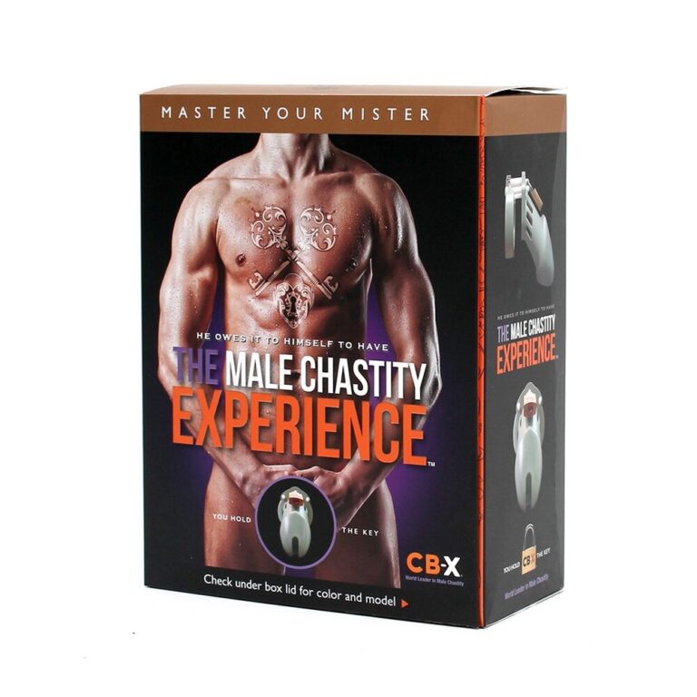 Male chastity device for adult pleasure and control, featuring a secure lock and comfortable fit. Ideal for couples exploring male chastity, enhancing intimacy and trust.