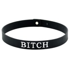 Black Silicone Bitch Collar - Image 2