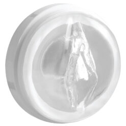 Pipedream Extreme Mega Bator Pussy Vibrating Masturbator Vibrating and Stroking White Skin Safe Rubber detail