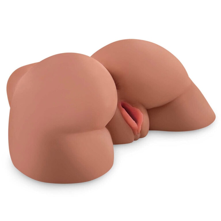 PDX Plus Perfect Ass Masturbator - Caramel Skin Tone, top view