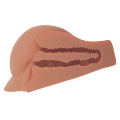 PDX Plus Perfect Ass Masturbator - Caramel Skin Tone, close-up detail