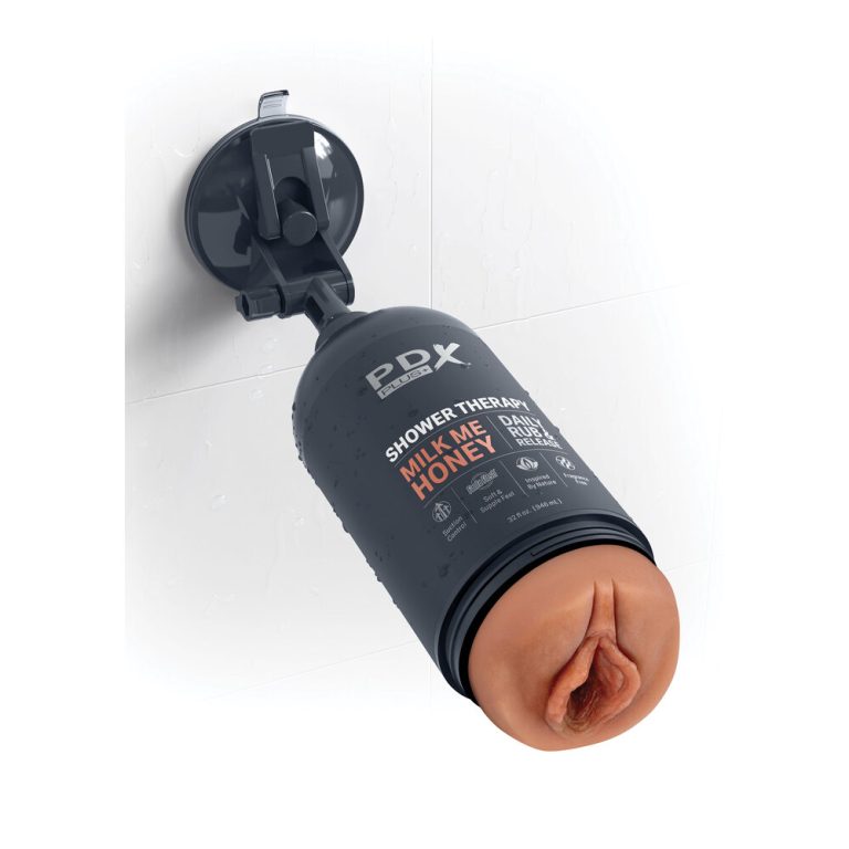 PDX Discreet Shower Milk Me Honey Masturbator - Opened showing interior