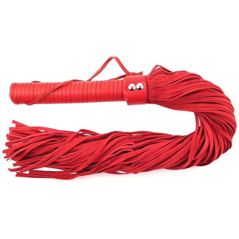 Rouge Garments Red Suede Flogger Whips