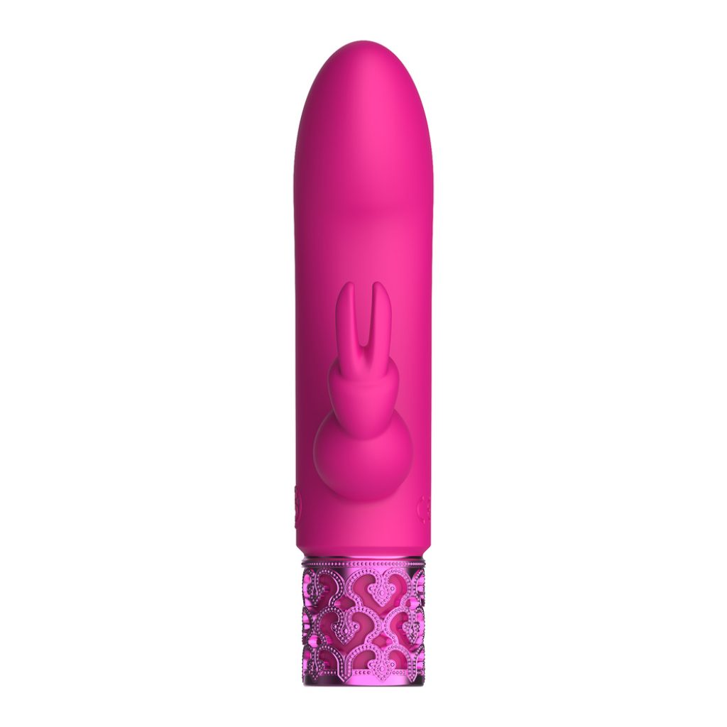 Royal Gems Dazzling Rechargeable Rabbit Bullet Pink, side view