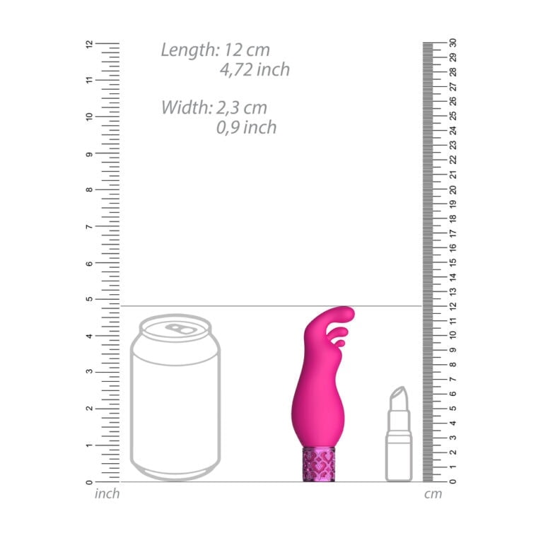 An SEO-optimised image showing a pink adult pleasure vibrator with a textured base, a small tube of lubricant, and a soda can for size comparison, highlighting discreet, high-quality sextech products.