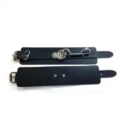 Alternative view of Rouge Garments Black Rubber Wrist Cuffs