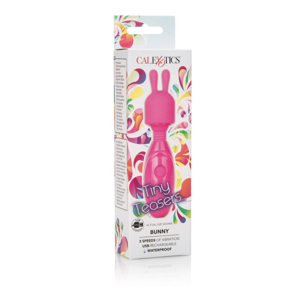 Tiny Teasers Rechargeable Bunny Vibrator - Packaging display