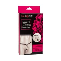 Enhance intimacy with the Lover’s Thong featuring pleasure pearls, fully adjustable, stretchy, and comfortable for increased lovemaking pleasure.